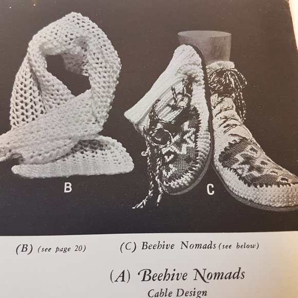 Vintage 1940s BEEHIVE Styles in Caressa No. 55 Knitting Pattern Book Sweaters - Picture 4 of 13